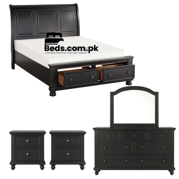 Buy Bed Set 077 | Best Price | Latest Design | Pakistan | Online | 03008018661 | Direct From Factory | Warranty | After Sales Service
