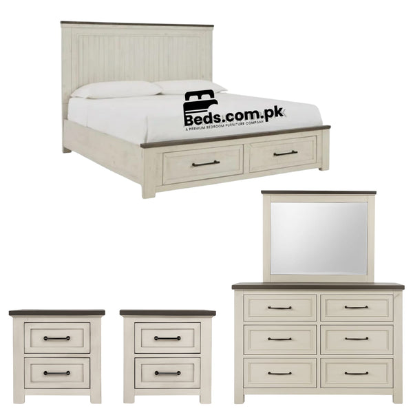 Buy Bed Set 048 | Best Price | Latest Design | Pakistan | Online | 03008018661 | Direct From Factory | Warranty | After Sales Service